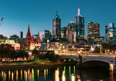 Photograph of Melbourne, Australia.