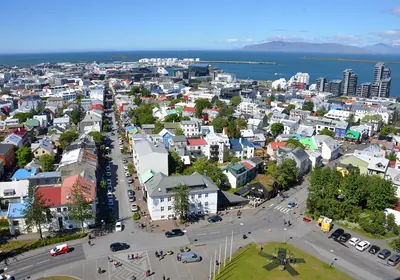Photograph of Reykjavík, Iceland.