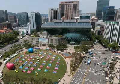 Photograph of Seoul, South Korea.